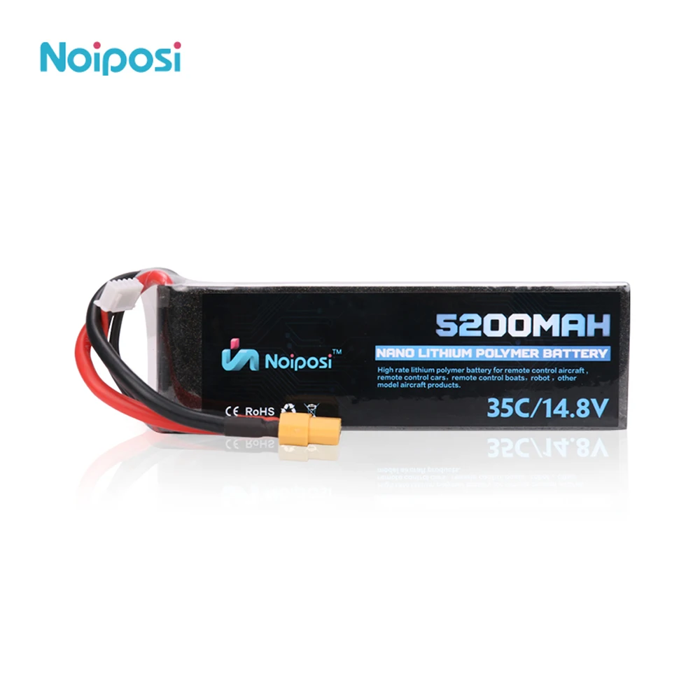 Li-ion battery pack 4s1p lipo 4s 5200mah 14.8v 50c polymer battery