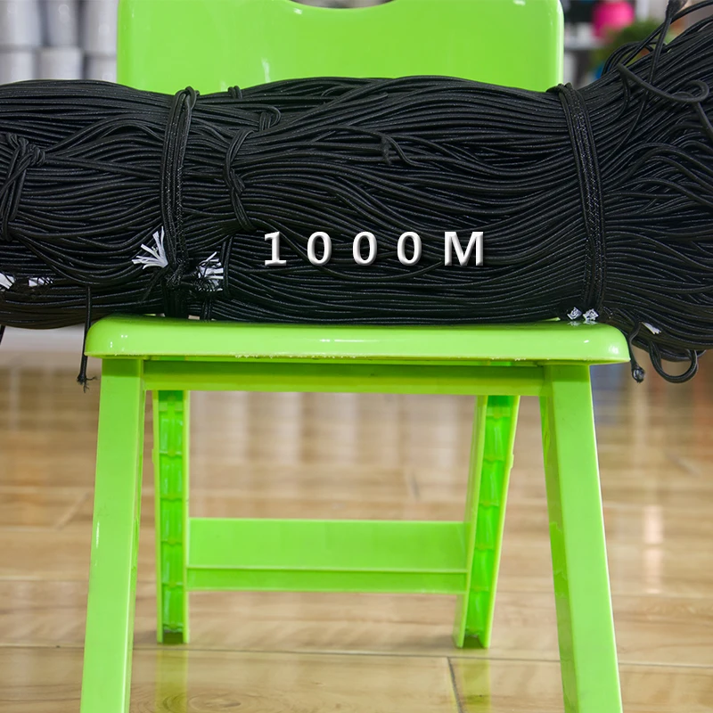 0.5mm 0.6mm 0.8mm 1.2mm diameter round high strength elastic cord string for women dress