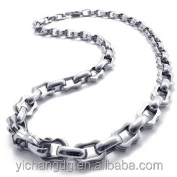 Wholesale 316L Stainless Steel Silver Neck Chains For Men