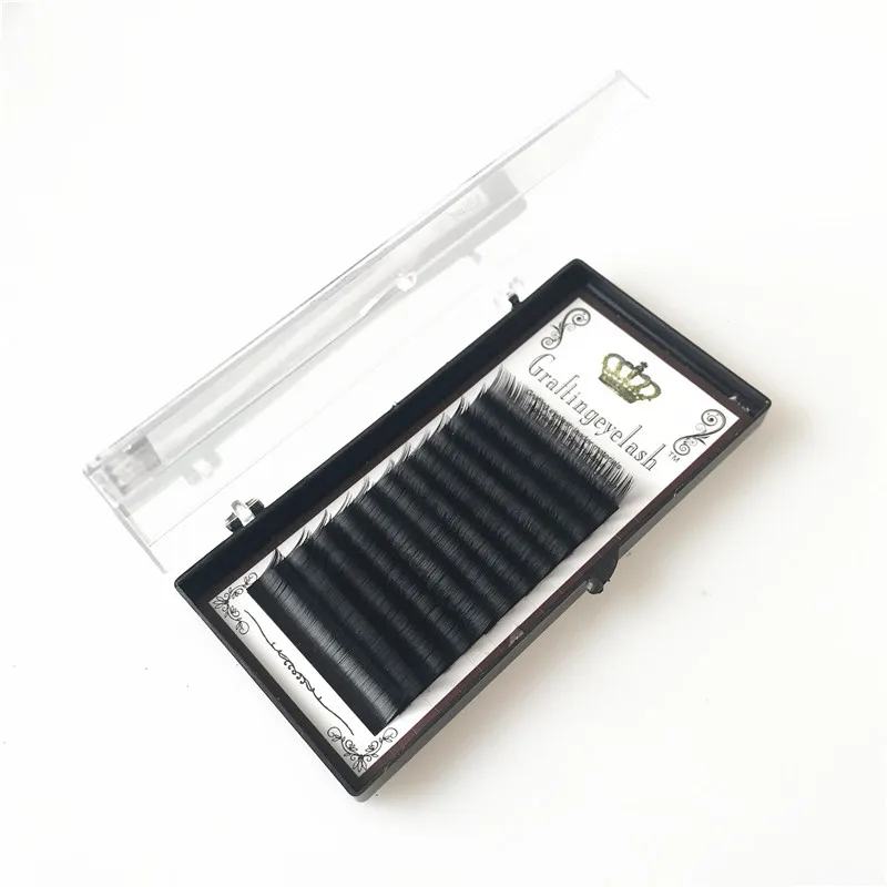 
professional real human hair soft silk private label 100 percent mink eyelash extension with box 