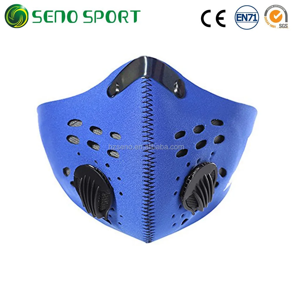 Anti-Dust Neoprene Motorcycle Half Face Mask With Carbon Filter