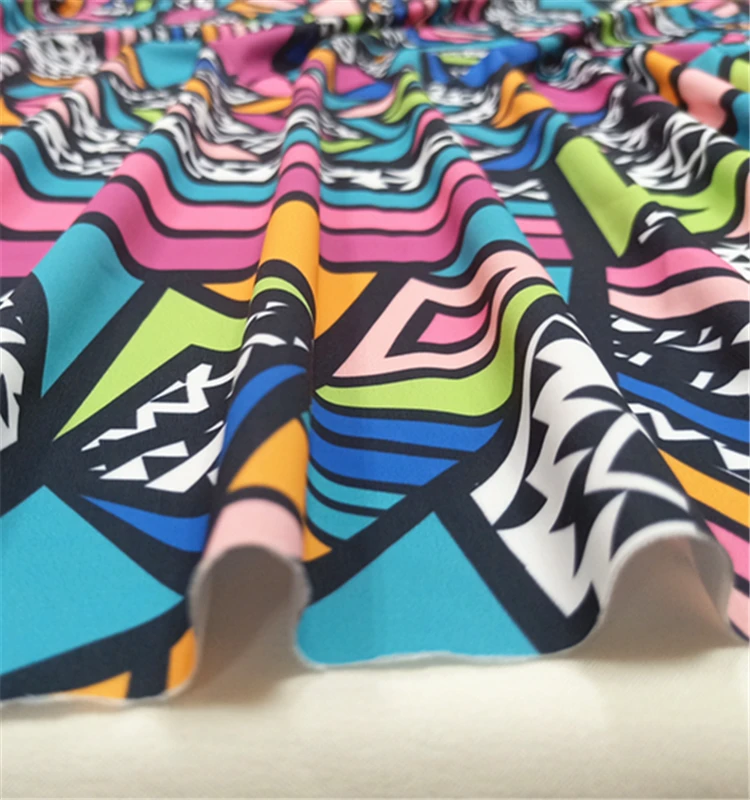 Digital printed polyamide african swimwear fabric