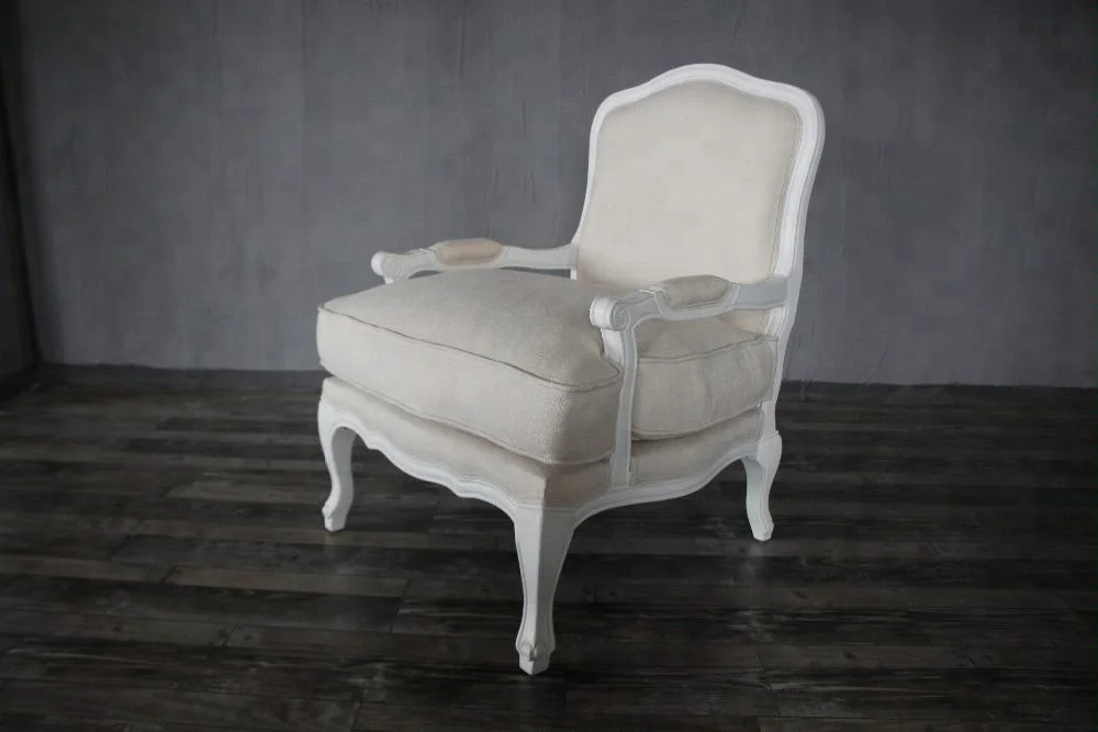 Французский кантри кресло диван Печатный тканевый чехол для отдыха стул с подушкой