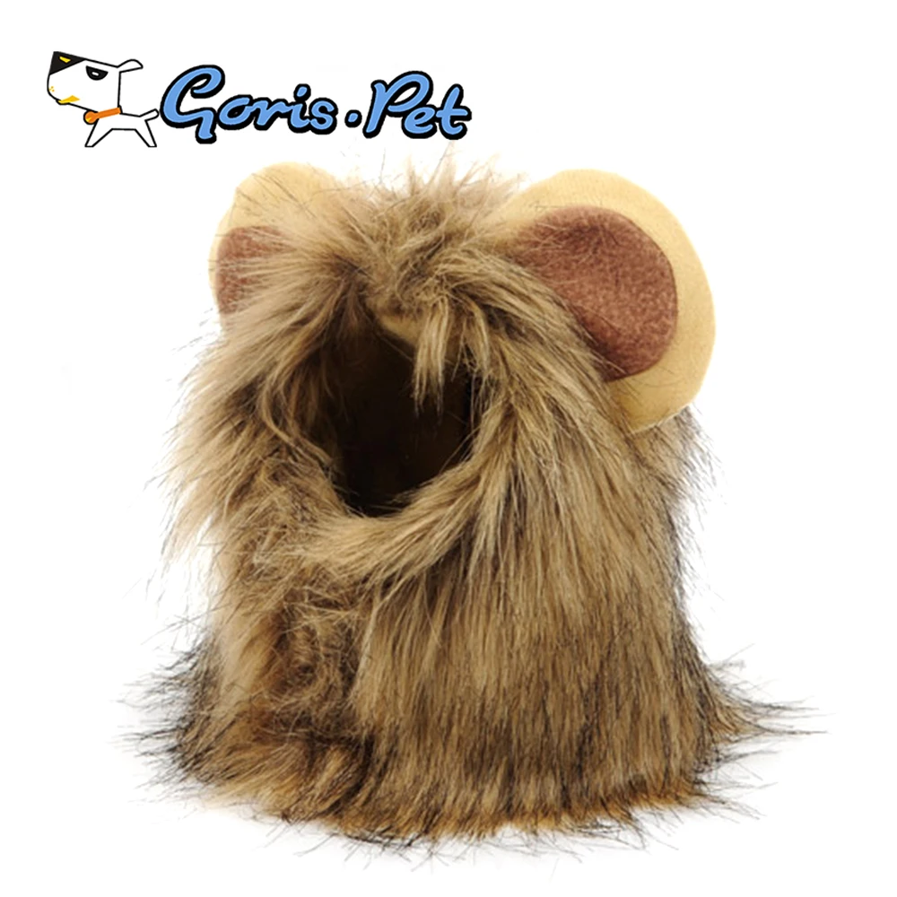 Funny Dog Lion Mane Cat Head Cosume Cosplay Wig