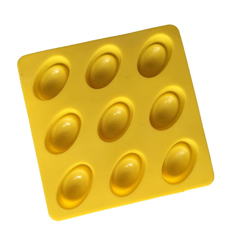 9 cavity Silicone Chinese Gold Ingot Chocolate Moulds  for Cake Decorating