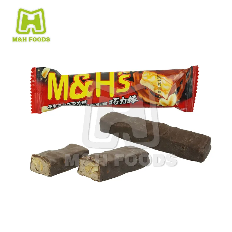 30g Delicious Crispy Chocolate Peanuts Filled Energy Chocolate Bar