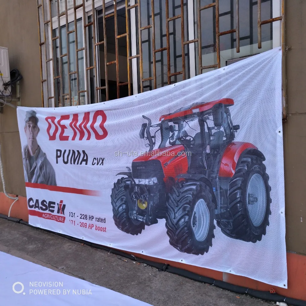 Mesh Banner Fabric Printing/perforated Flex Banner/full Color Cmyk Fence Mesh