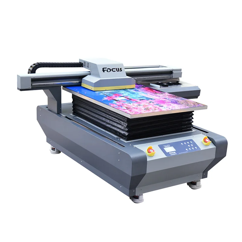 galaxy uv 6090 flatbed industrial inkjet led uv printer 3d packaging gift box paper bag printing machine