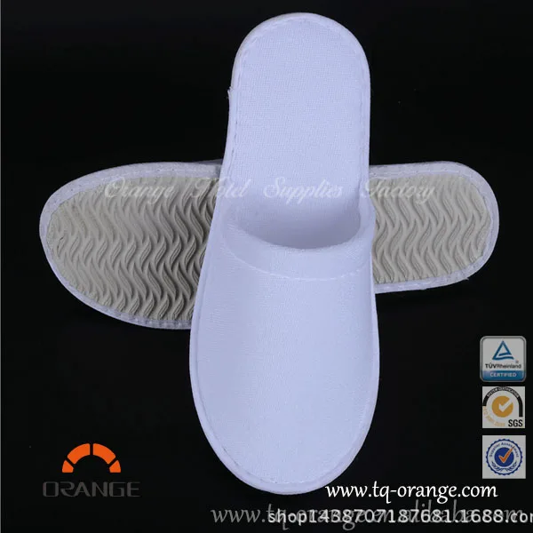 
disposable nap cloth white slippers hotel shoe spa/hotel/house travel slipper 