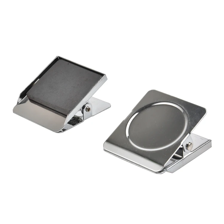 
wholesale Whiteboard Wall hanging metal Stainless Steel paper Memo Note holder Magnet Magnetic Clip 