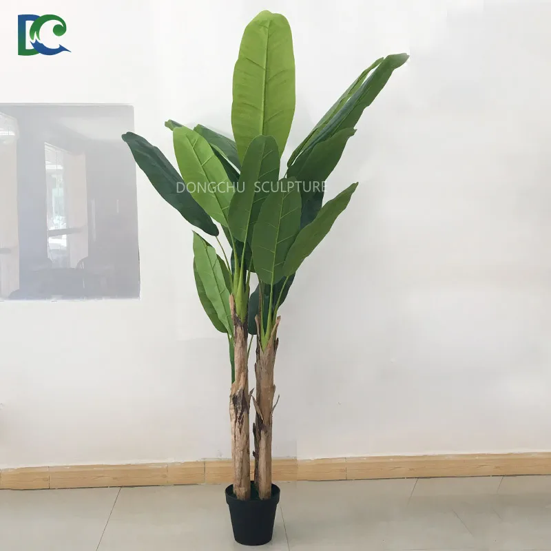 High Quality Artificial Plants Artificial Banana Tree for House Decoration Real Looking Like Natural Tree Plastic Everyday