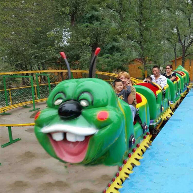 Fairground attractions amusement rides fruit worm slide track ride roller coaster