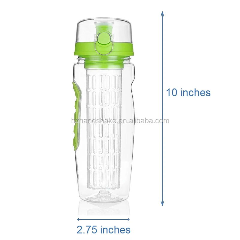 32 OZ Fruit Infuser Water Bottle (multiple Colors) Bpa-free Fruit Infusion Sports Bottle Color Box Party Modern Tritan 24 Oz