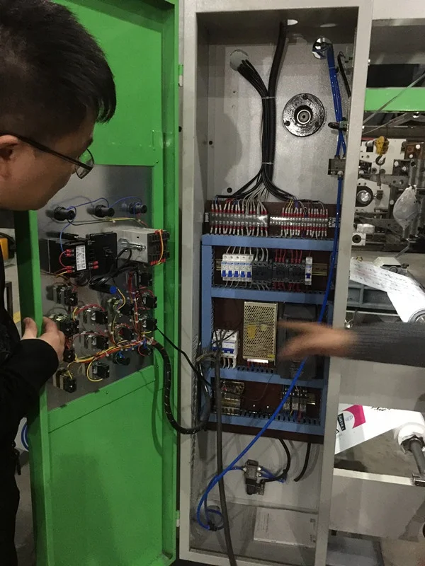 
Portable multi 4 colors film flexographic printing machine combined with film blowing machine for plastic pet pof flim printer 