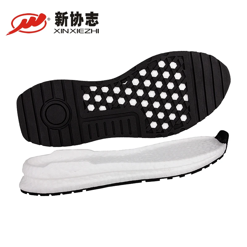 Xinxiezhi Latest Design New Style Soles For Sport Shoes E-Tpu Non-Slip Mens Soles Cushioning Wear-Resisting Sneaker Sole