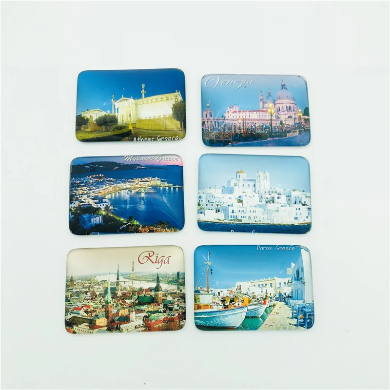 
LY-F1042 World City Series glass vienna fridge magnet souvenir 