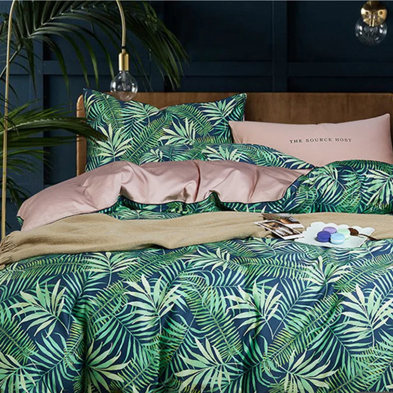 60S combed 100% egyptian cotton luxury home bedding sheet sets 3d digital printed