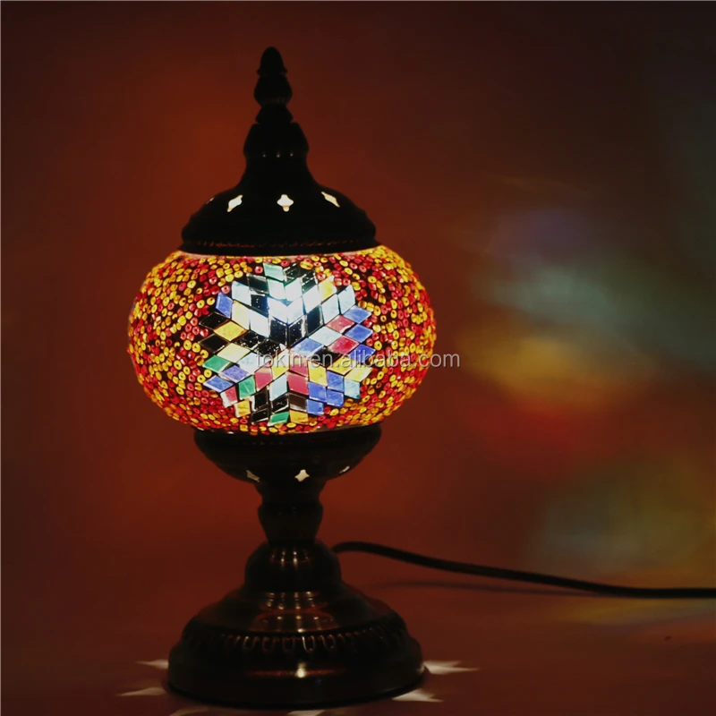 Tokin-lighting (TC1M04) турецкие светодиодные настольные лампы ручной работы с мозаикой