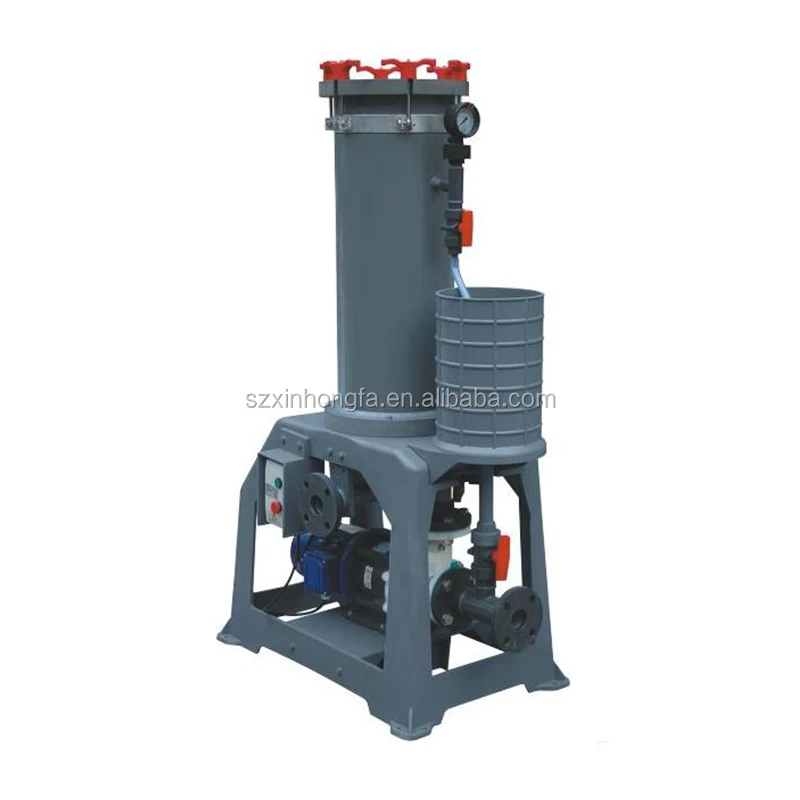 Factory Price Chromic Acid Filter With PVDF Pump For Chrome Plating