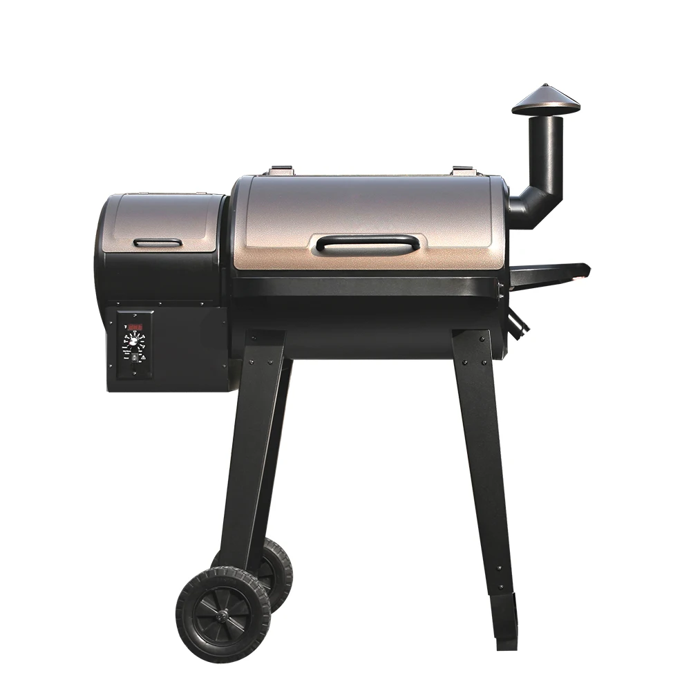 
Germany Backyard Charcoal BBQ Grill Offset trailer grills/Smoker Barrel Barbecue Smoker Metal Grills with Trolley Cart for Backy 