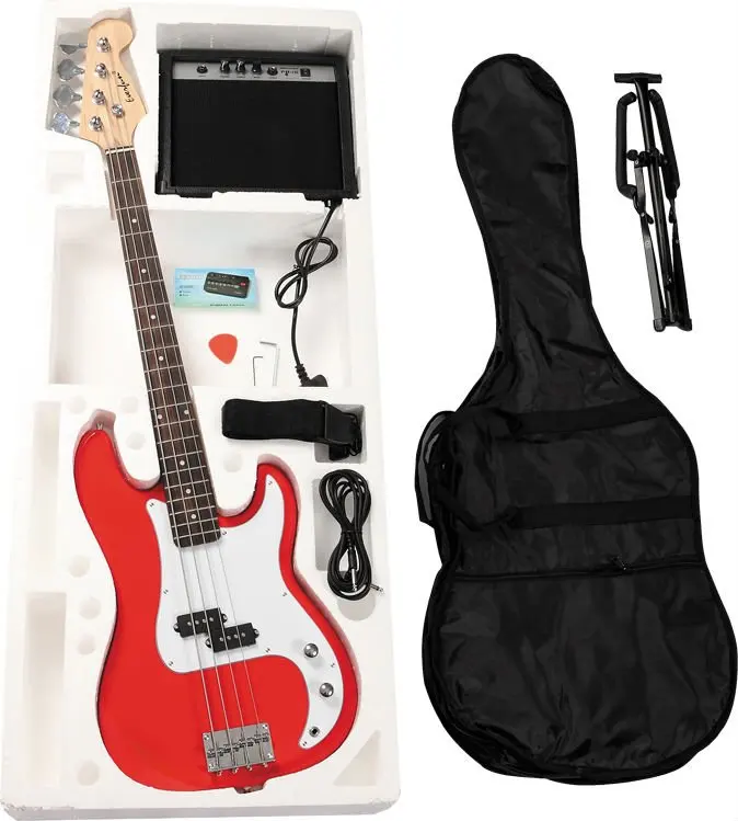 Funky electric bass guitar kit guitar pack