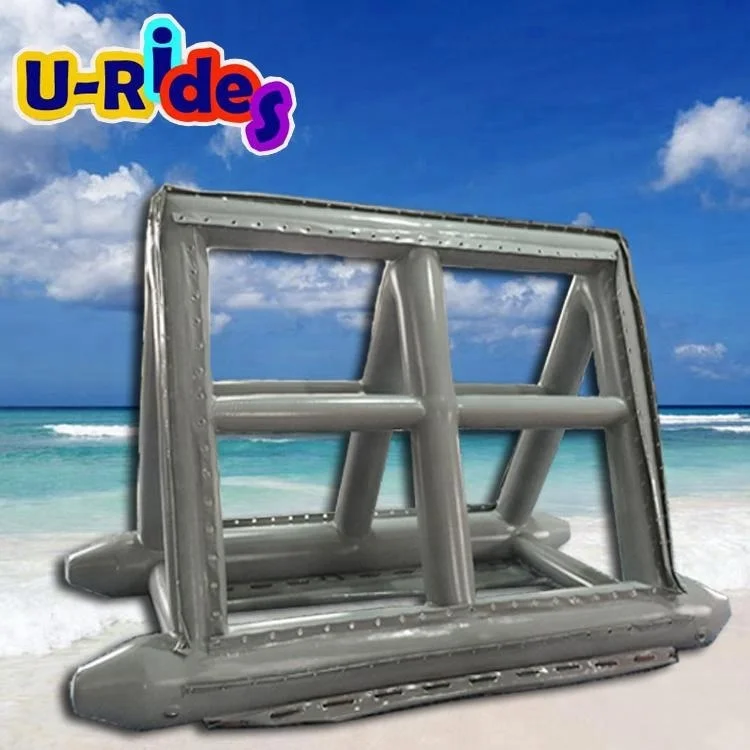 Inflatable floating  advertisers water billboard On Water 3m wide or customized gray color airtight Outdoor display