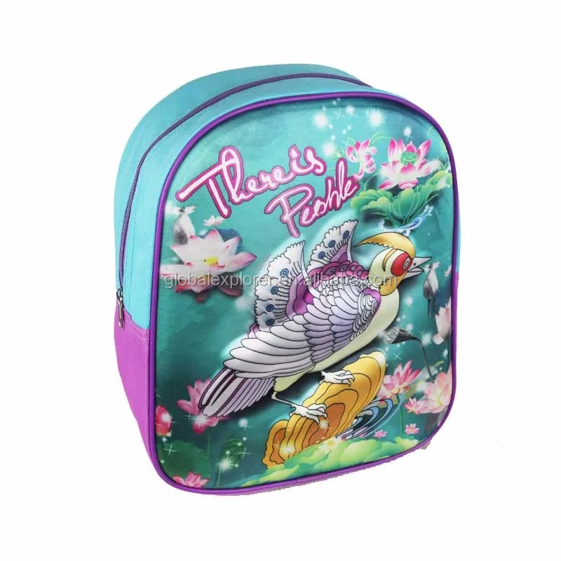 
Effect assurance opt fashion 3D youth backpack School bag backpack for sale 