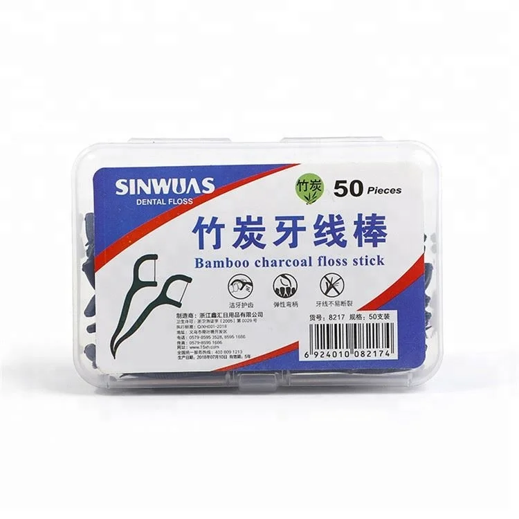 2019 профессиональная одноразовая Нетоксичная черная зубная нить