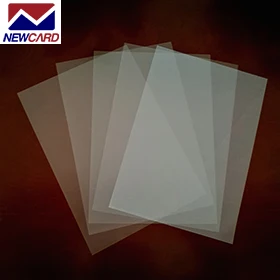80 micron 60 micron laserable pvc coated overlay sheet for card lamination