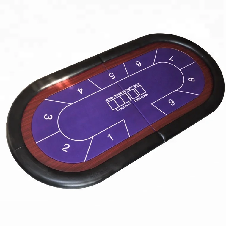 Складной стол для игры в покер топ с искусственная кожа покрыта бампер объемного и беговой дорожки