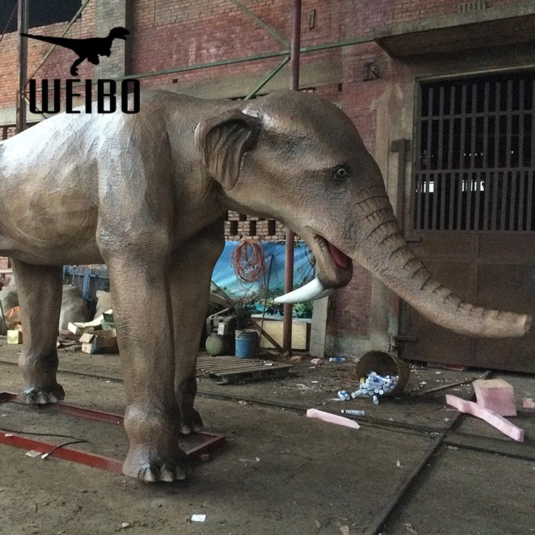 Life size elephant animatronic animal robot animal model