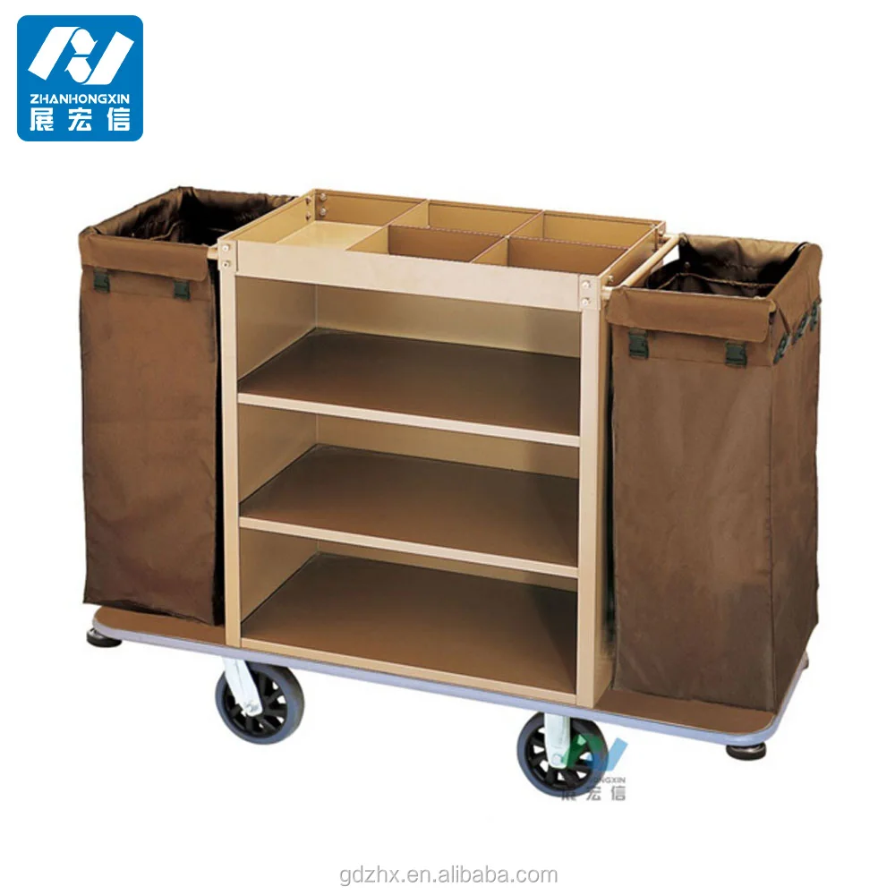 Тележка горничной отеля, тележка для уборки отеля, тележка для прачечной в отеле