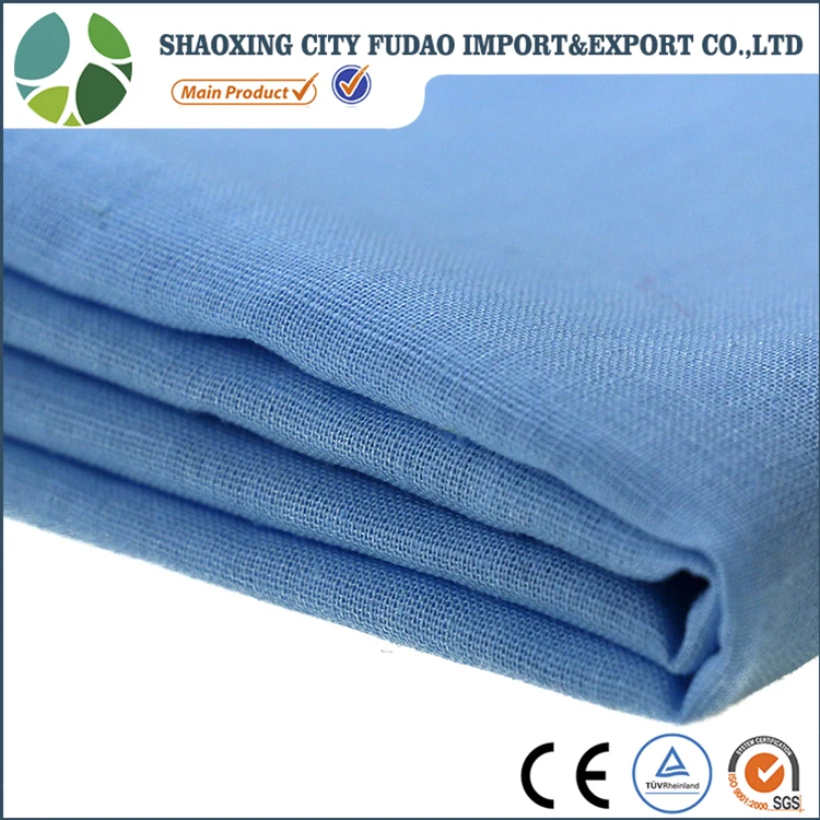 Natural cooler 55% linen 45 % cotton linen cotton blend fabric for men shirt