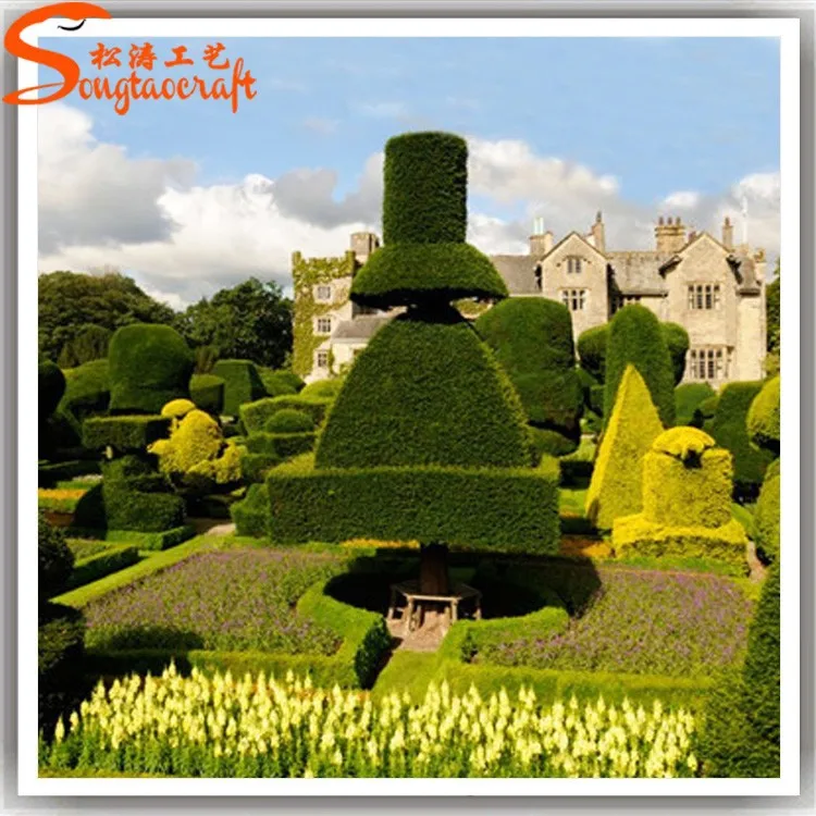 China professional factory make decorative artificial glass topiary plant