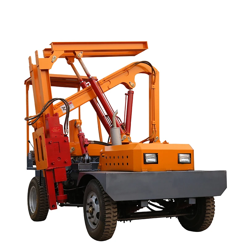 Guardrail Installation Equipment Truck Mounted Pile Driver for Sale