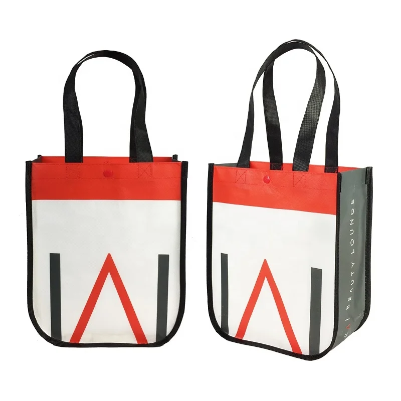 Large Inspirational Tote Laminated Lulu lemon Bag Round Corner Promotional Tote Lululemon Shopping Bag