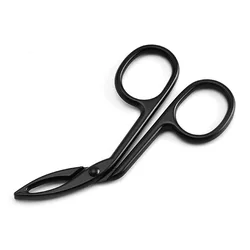 Clamp Clipper Stainless Eyebrow Removal Makeup Tool Handle Flat Tip Scissors Eyebrow Tweezer
