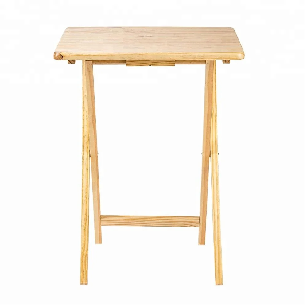 multi functional wooden folding TV tray coffee table for eating, drinking and laptops