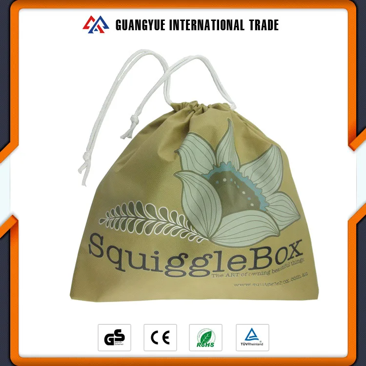Guangyue Купить Китайские Продукты Многоразовые Выборочная Печать Хлопка Калико Drawstring Сумка