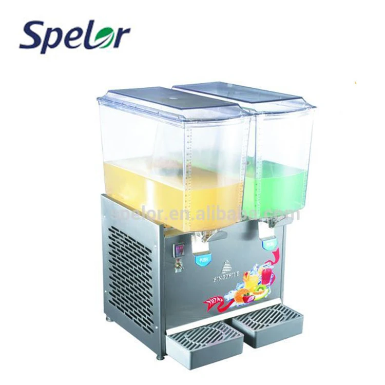 2X17L Stainless Steel Automatic Ice Commerical Home Orange Juice Cooling Making Machine