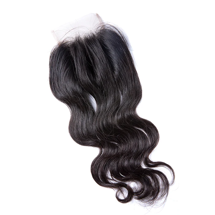 
GS hair 10a grade best quality drop shipping full cuticle aligned Indian human hair 4x4 body wave closure can bleached to#613 