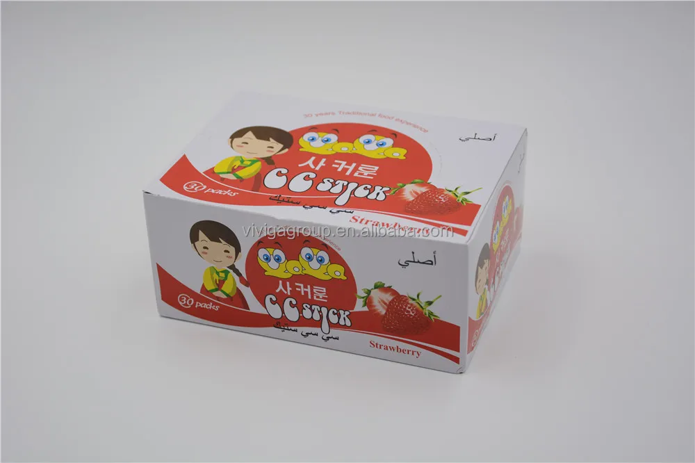 
high quality 16g strawverry flavor cc stick candy for sale 