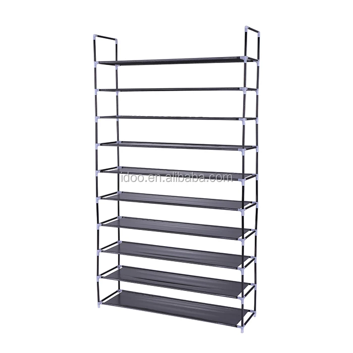 Competitive Price Shoe Rack Cabinet 10 Tier 50 Pairs Non-Woven Fabric Waterproof Shoes Rack