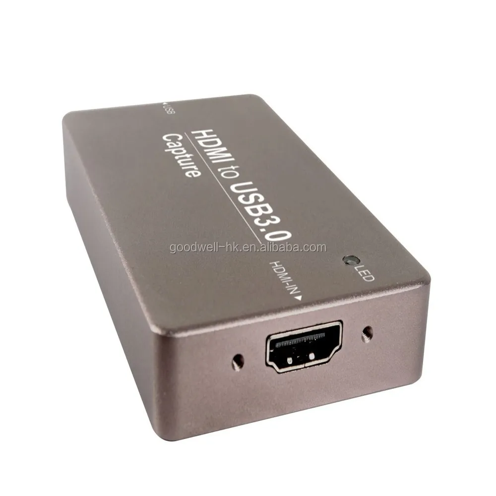 Plug & Play HDMI-USB3.0 Dongle Professional USB Capture Card with Metal Case ,Easy to Take