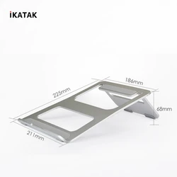 IKATAK Best Aluminum Ergonomic Portable Foldable Laptop Table Stand