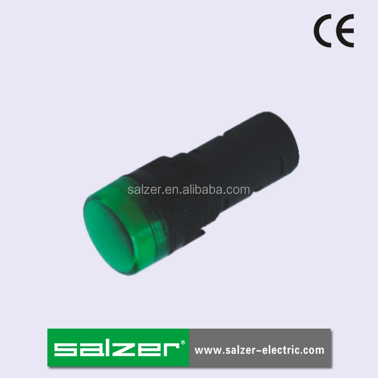 Salzer CE PL16-16E Indicator Light LED Pilot lamp, Signal light Dia.16mm 400VAC