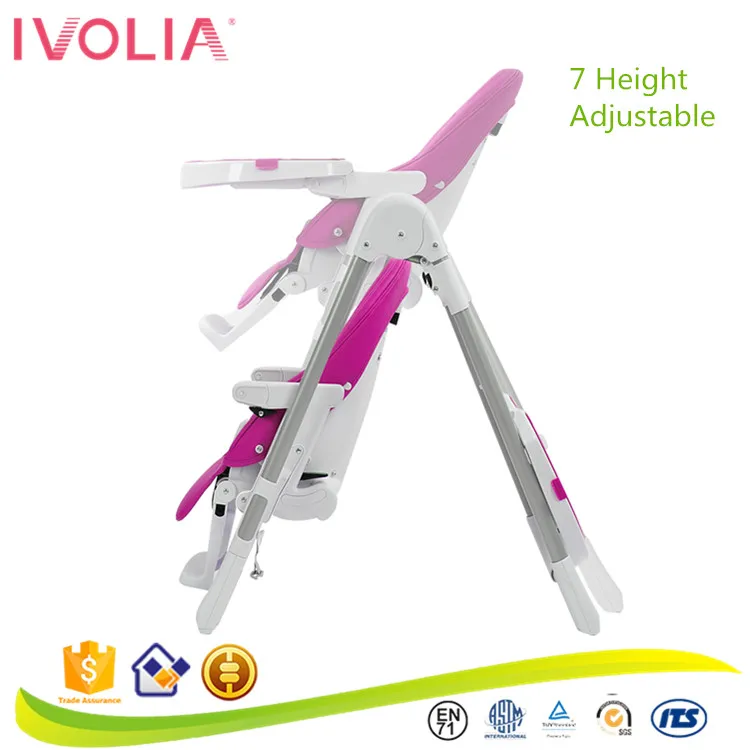 Baby high chair  foldable baby seat baby aluminium frames high chair infant feeding chair