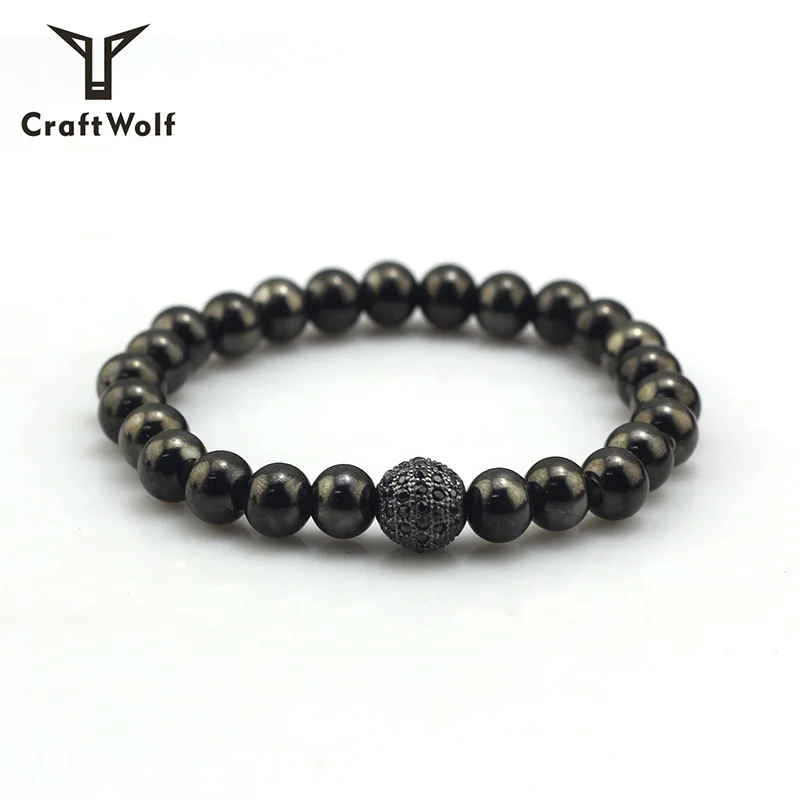 Craft Wolf 2019 New Arrivals Custom Hand Made Jewelry Stainless Steel Bead Bracelet