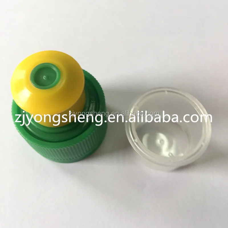 Certificated push pull closure sport cap for water or beverage with tamper evident band