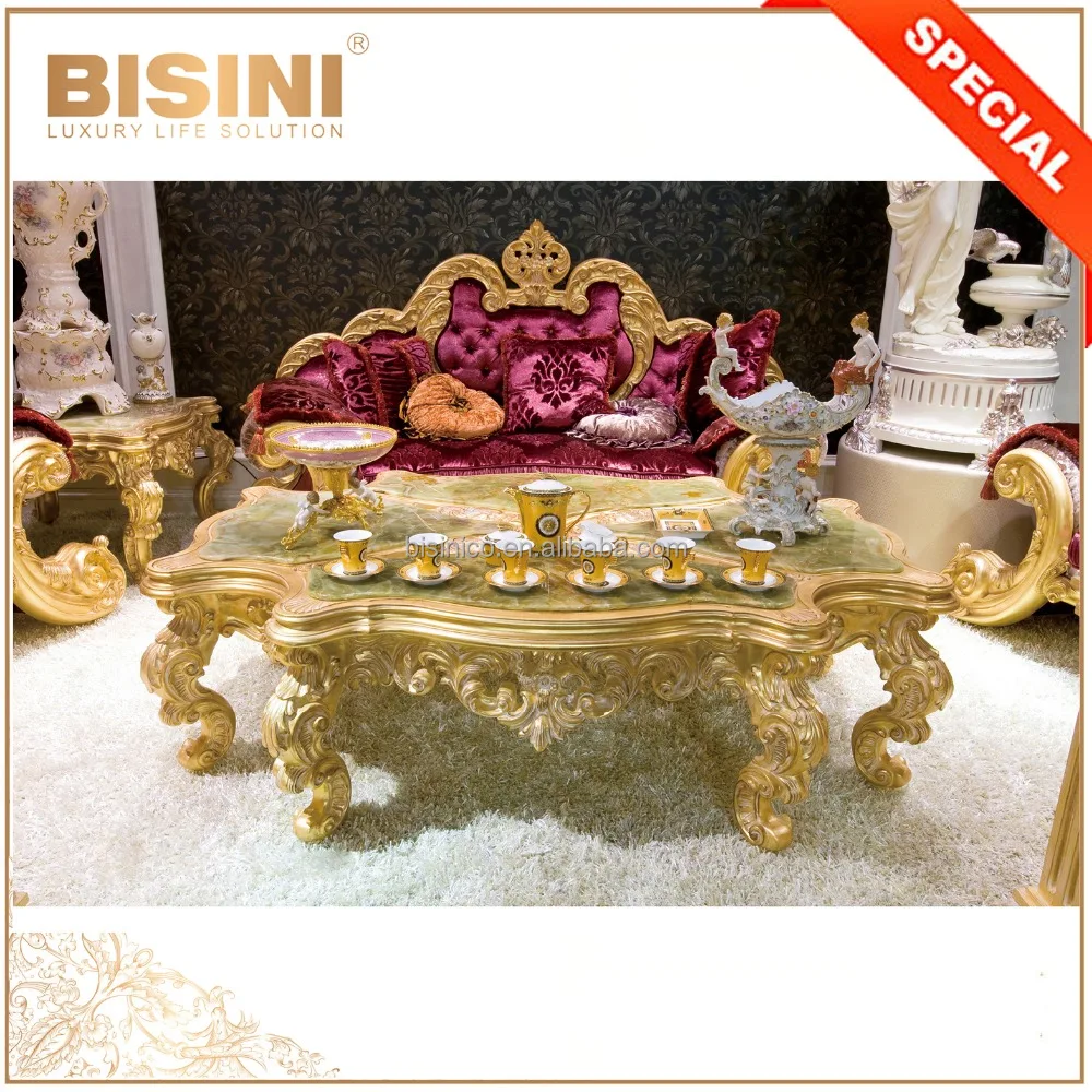 Luxury Grand Hall King Size 6 Seaters Red and Gold Large and Comfortable Sectional Sofa Set